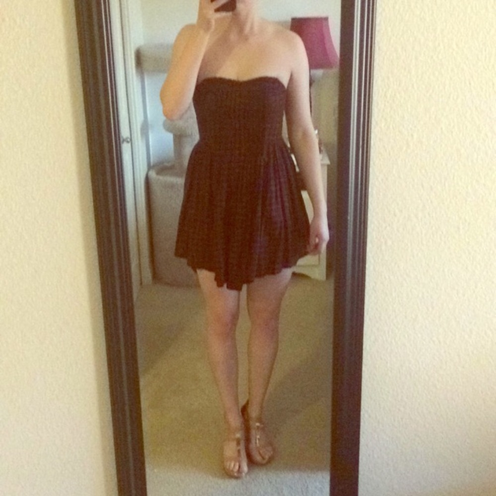Cute plaid dress!